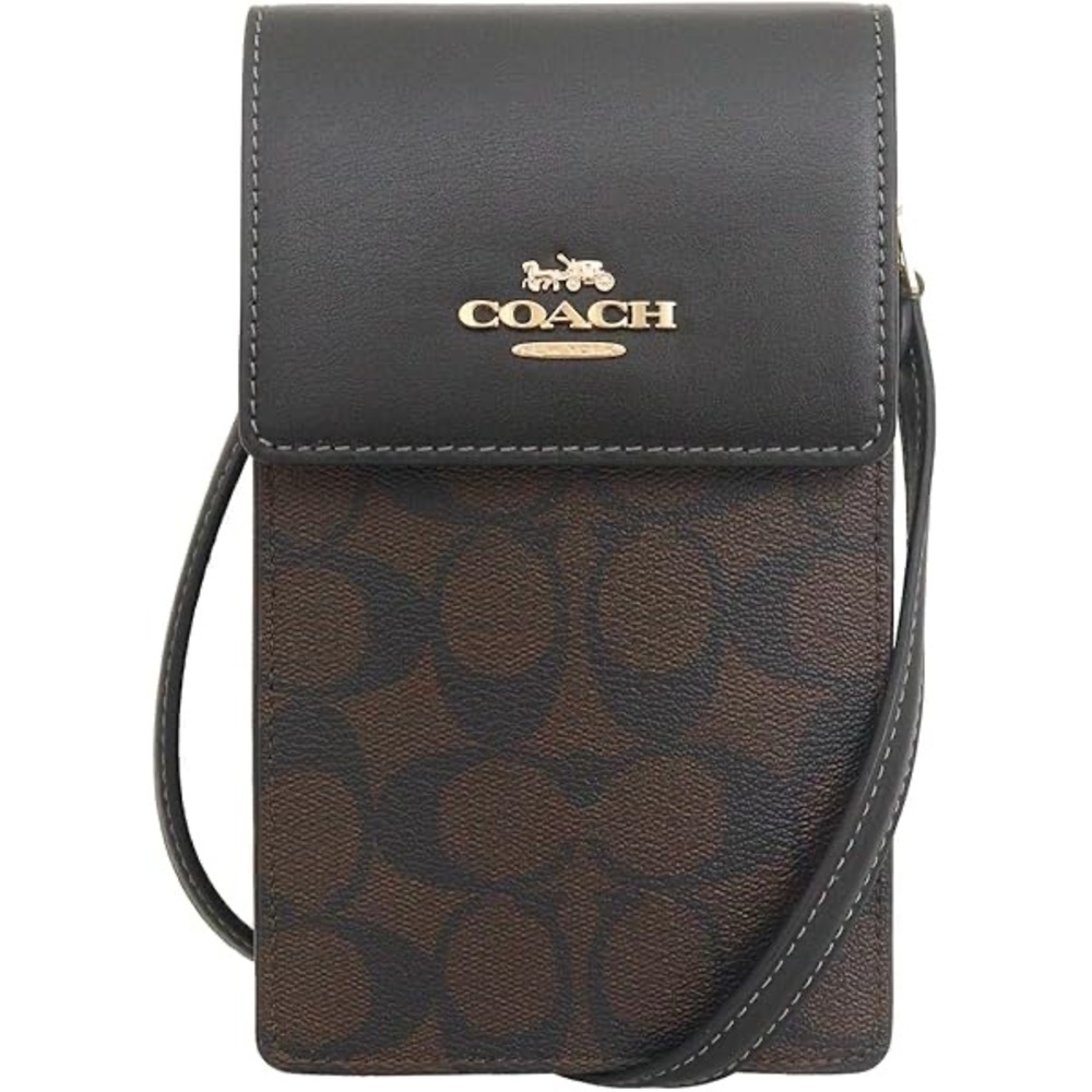 Coach Phone Crossbody in Signature Canvas